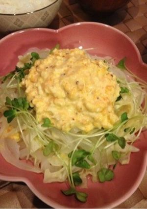 簡単☆塩麹蒸し野菜のマスタードマヨ卵のせ-レシピのメイン写真
