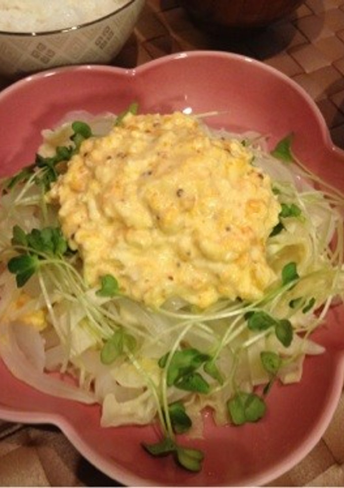 簡単☆塩麹蒸し野菜のマスタードマヨ卵のせ-レシピのメイン写真
