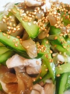 キュウリDEザーサイ鶏胸肉和え☆-レシピのメイン写真