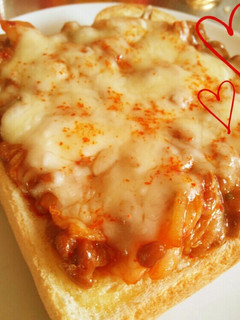 ♡納豆キムチーズトースト♡-レシピのメイン写真