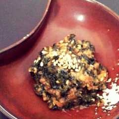 รูปของ ふき味噌風♡ピリ辛なふきの葉肉味噌