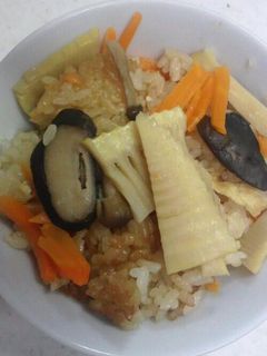 絶品!我が家のたけのこご飯-レシピのメイン写真