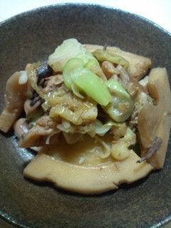 たけのこ×イカのワタの煮炒め-レシピのメイン写真