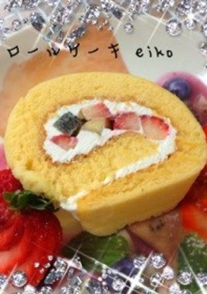 フルーツたっぷりロールケーキ♡-レシピのメイン写真