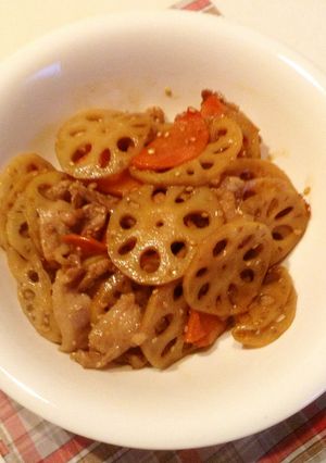 レンコンと豚肉のきんぴら-レシピのメイン写真