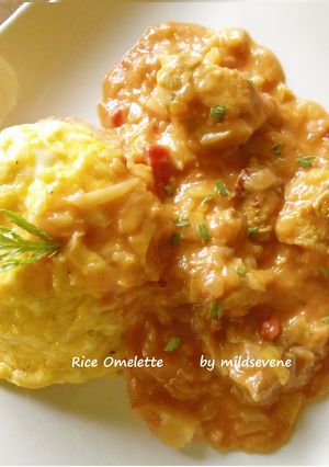 贅沢オムライス【トマトチキンクリーム】-レシピのメイン写真