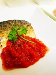 *鯖のムニエル*トマトソースかけ*-レシピのメイン写真