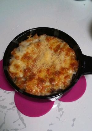 チーズたっぷり簡単ハンバーグ風-レシピのメイン写真