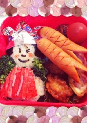 キャラ弁 子供の日には金太郎＆こいのぼり-レシピのメイン写真
