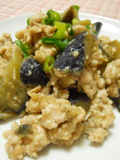 うま~い☆なすと鶏挽肉の味噌マヨ炒め煮-レシピのメイン写真