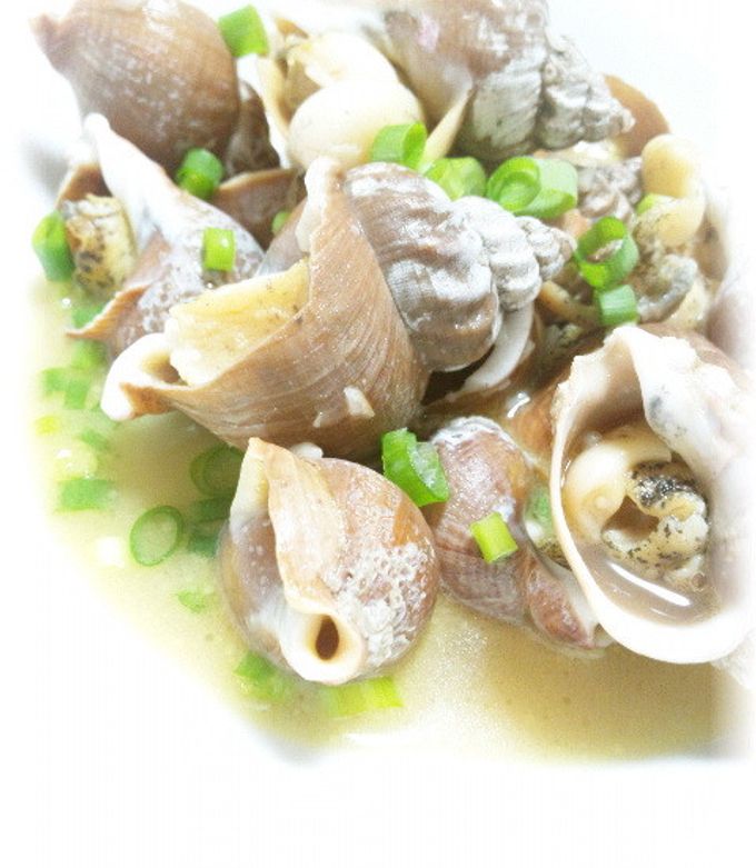 つぶ貝の酒蒸し☆ガーリックバター風味☆-レシピのメイン写真