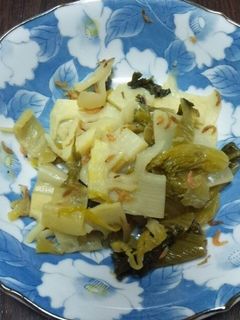 筍と高菜の干し海老炒め-レシピのメイン写真