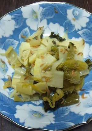 筍と高菜の干し海老炒め-レシピのメイン写真