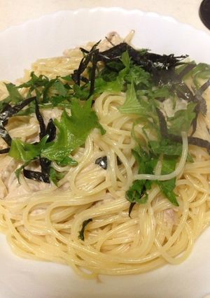 青じそと海苔のツナクリームパスタ-レシピのメイン写真