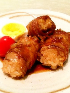 冷凍ご飯で☆プチ肉巻きおにぎり-レシピのメイン写真