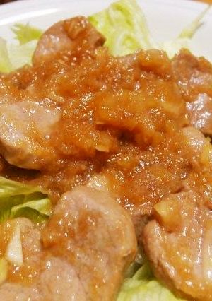 豚ロース肉のおろし玉ねぎ炒め-レシピのメイン写真