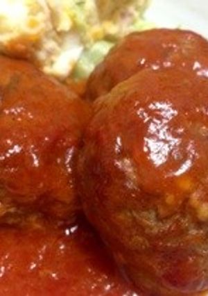 ＊簡単♡ケチャップで煮込みハンバーグ＊-レシピのメイン写真