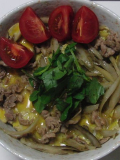豚丼・柳川風-レシピのメイン写真