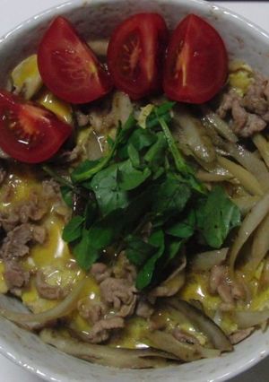 豚丼・柳川風-レシピのメイン写真