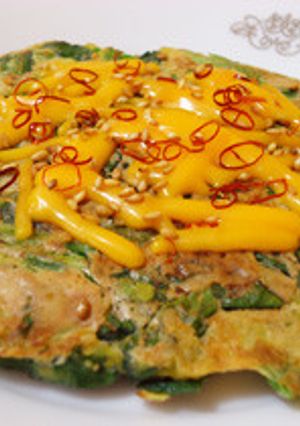 ほうれん草のWチーズチヂミ-レシピのメイン写真