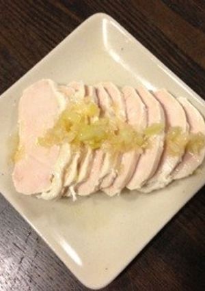 鶏胸肉のハム⁉ネギ塩ソース✾-レシピのメイン写真