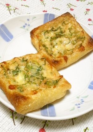 油揚げdeたらこチーズのおつまみ-レシピのメイン写真