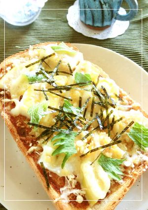 お好み焼きソースで　たけのこトースト-レシピのメイン写真