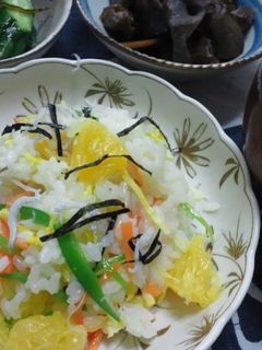 春のお寿司甘夏のちらし寿司-レシピのメイン写真