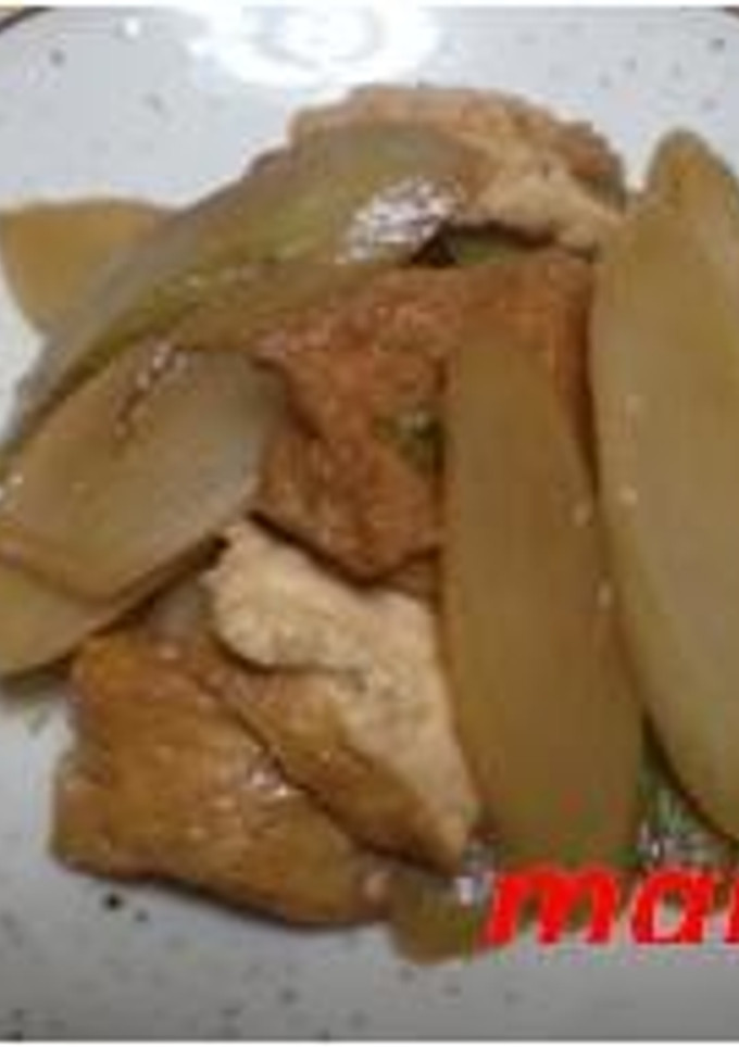 うどと厚揚げの炒め煮-レシピのメイン写真