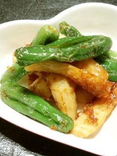 竹輪としし唐のおかか炒め☆お弁当にも!-レシピのメイン写真