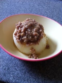 簡単!肉味噌たっぷり ふろふき大根-レシピのメイン写真