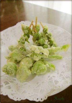 ◎　春♪　✾ネギ坊主✾の天ぷら～◎-レシピのメイン写真