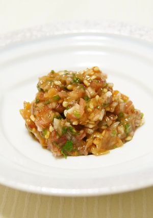 薬膳梅たたき-レシピのメイン写真