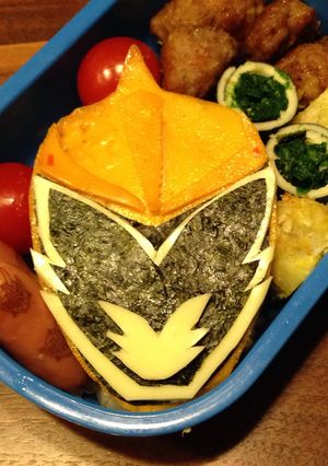 ＊キャラ弁＊キョウリュウゴールド-レシピのメイン写真