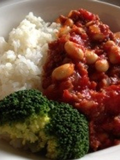 大豆と挽肉のトマト煮込み-レシピのメイン写真