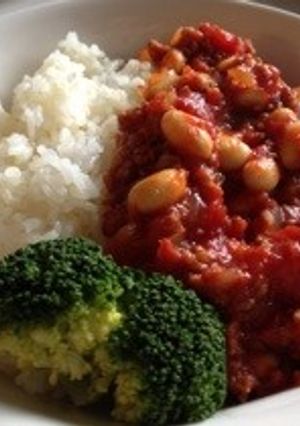 大豆と挽肉のトマト煮込み-レシピのメイン写真
