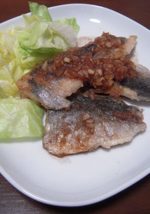 鯵のムニエル 簡単バルサミコ酢かけ-レシピのメイン写真