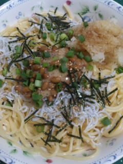 さっぱりと☆しらす納豆おろしパスタ〜-レシピのメイン写真