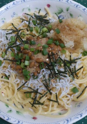 さっぱりと☆しらす納豆おろしパスタ〜-レシピのメイン写真