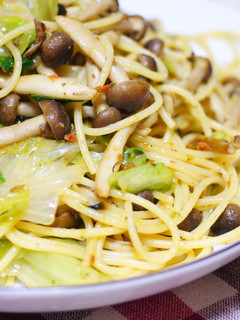 レタスとしめじのパスタ-レシピのメイン写真