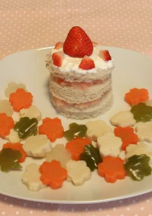 手づかみ離乳食★一歳のお誕生日ケーキ-レシピのメイン写真