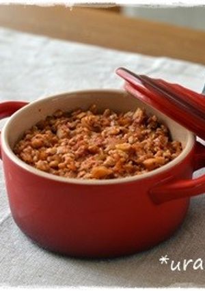 大豆と鶏挽肉のミートソース-レシピのメイン写真