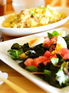 生わかめのゴマ味噌サラダ-レシピのメイン写真