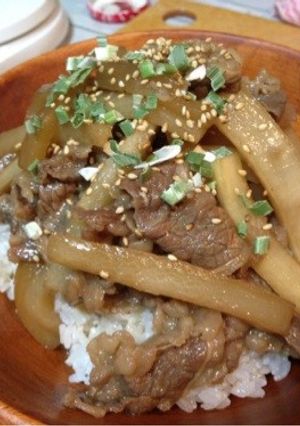 牛肉と大根ののっけ丼-レシピのメイン写真