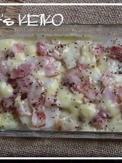 長いもとベーコンのチーズ蒸し-レシピのメイン写真