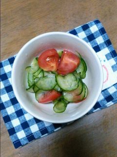 トマトときゅうりの酢の物-レシピのメイン写真