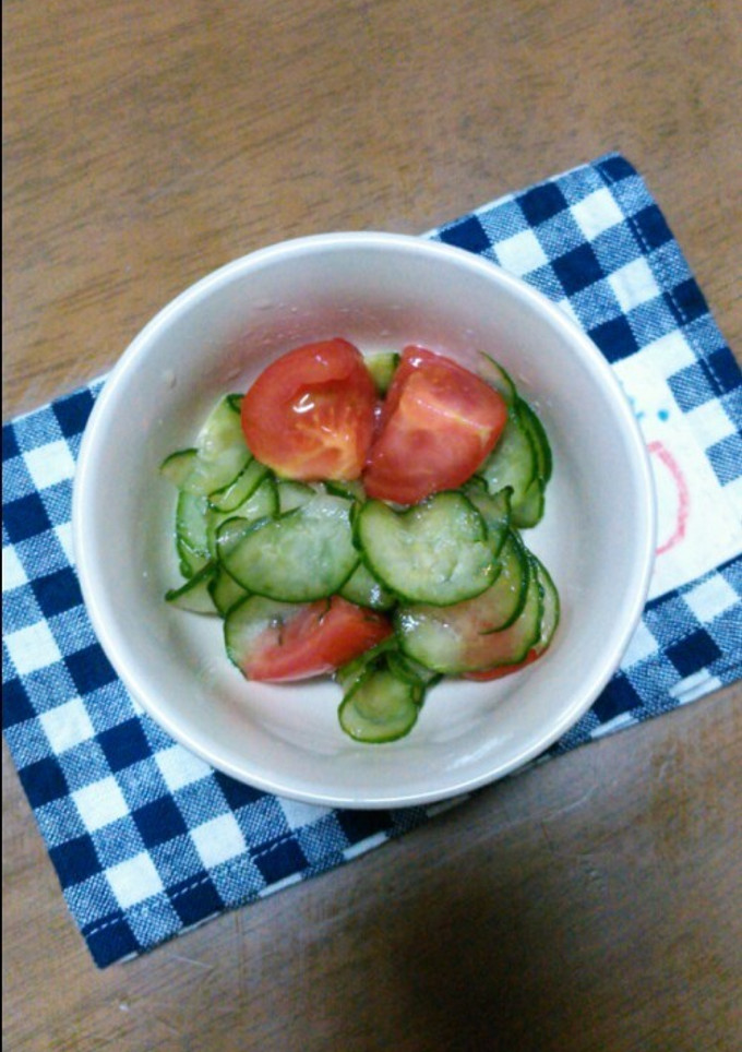 トマトときゅうりの酢の物-レシピのメイン写真