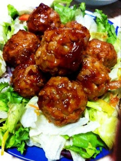 揚げない肉団子の甘あん♡-レシピのメイン写真