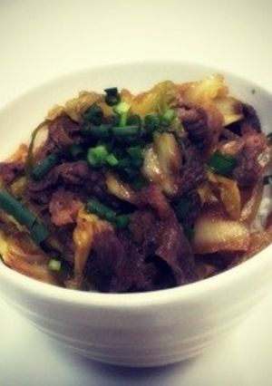 吉田ソースを使った牛丼♪-レシピのメイン写真