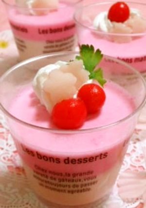 簡単☆ふわふわなめらかさくらんぼムース-レシピのメイン写真